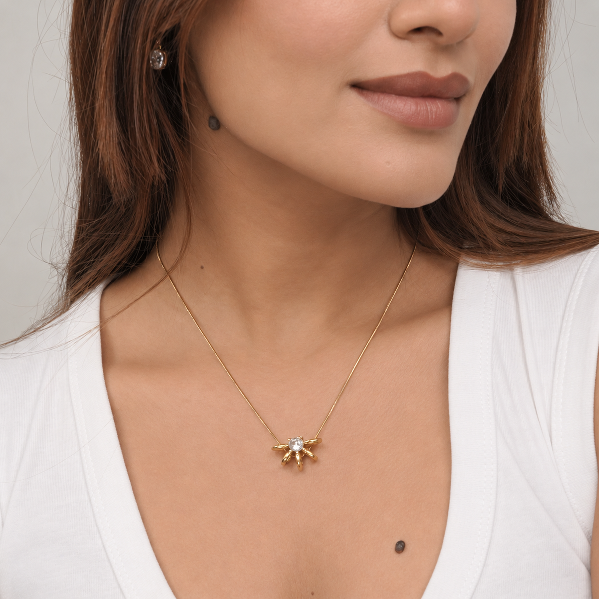 Webster Solitaire Necklace