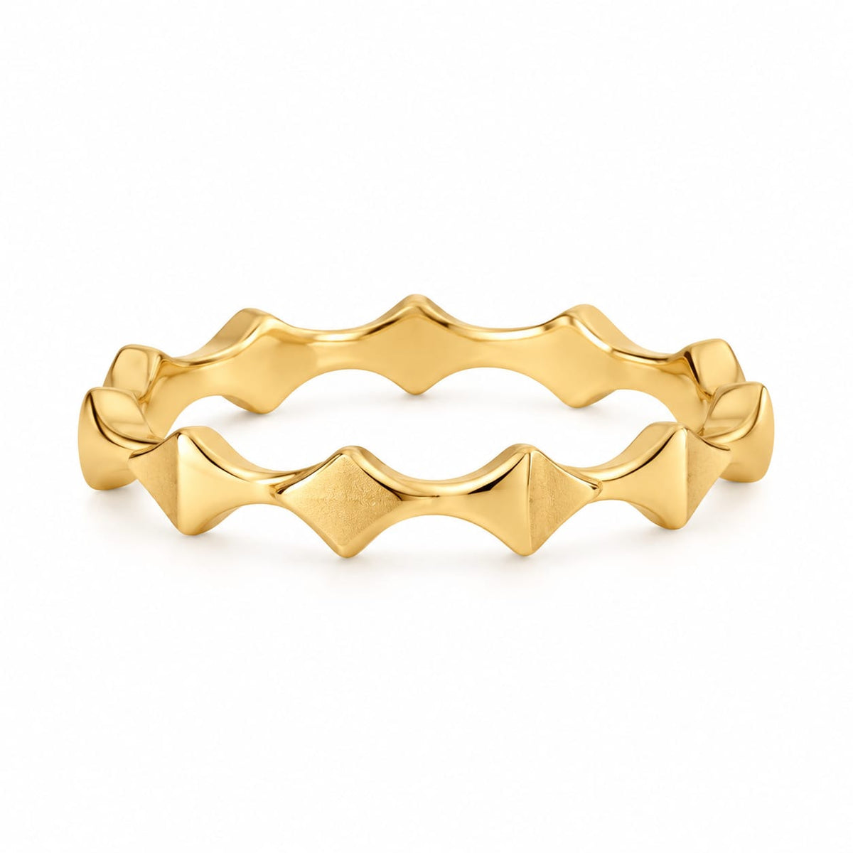Heron Wave Ring Band