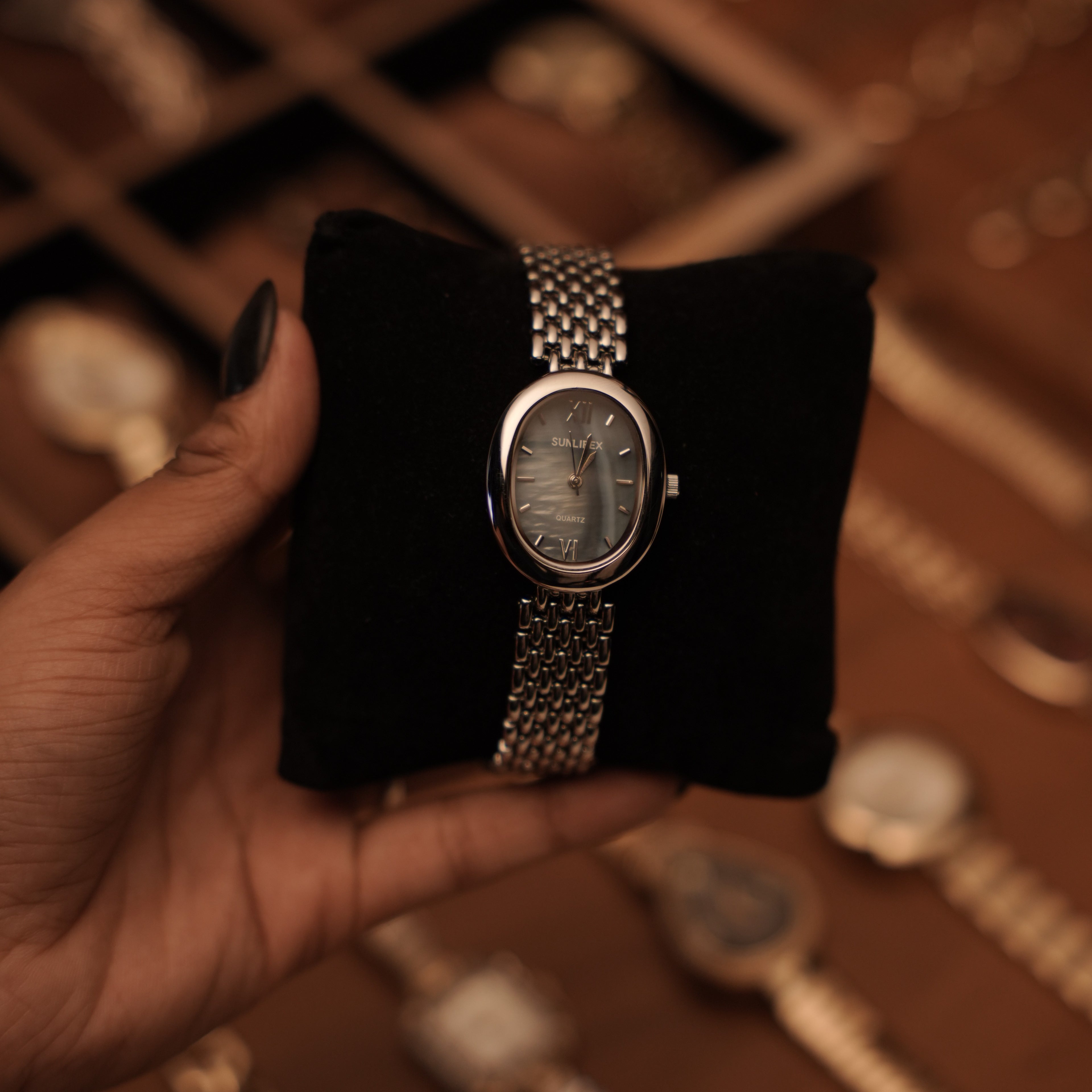 Javier Silver Luxe Watch