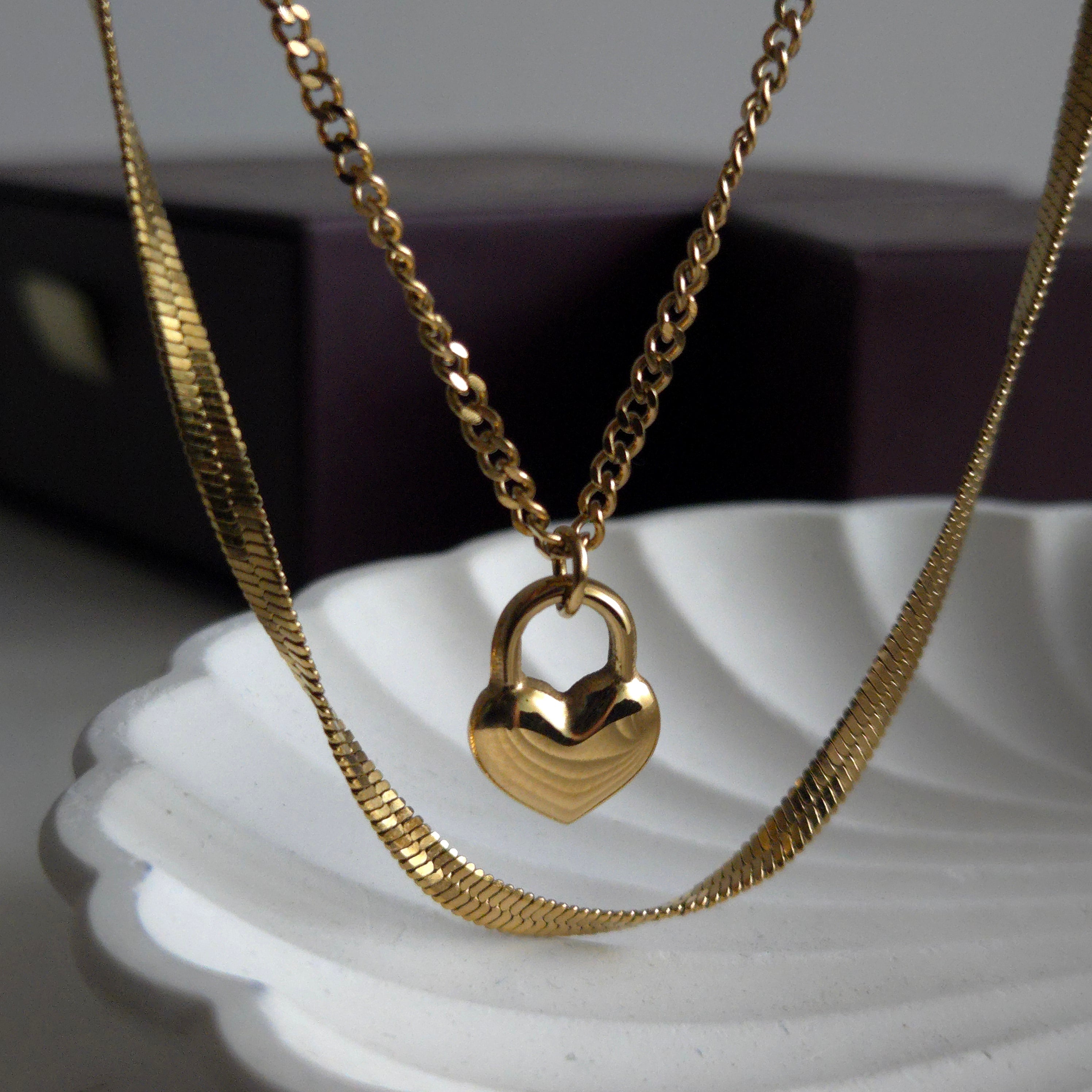 Luv-Lock Layered Necklace