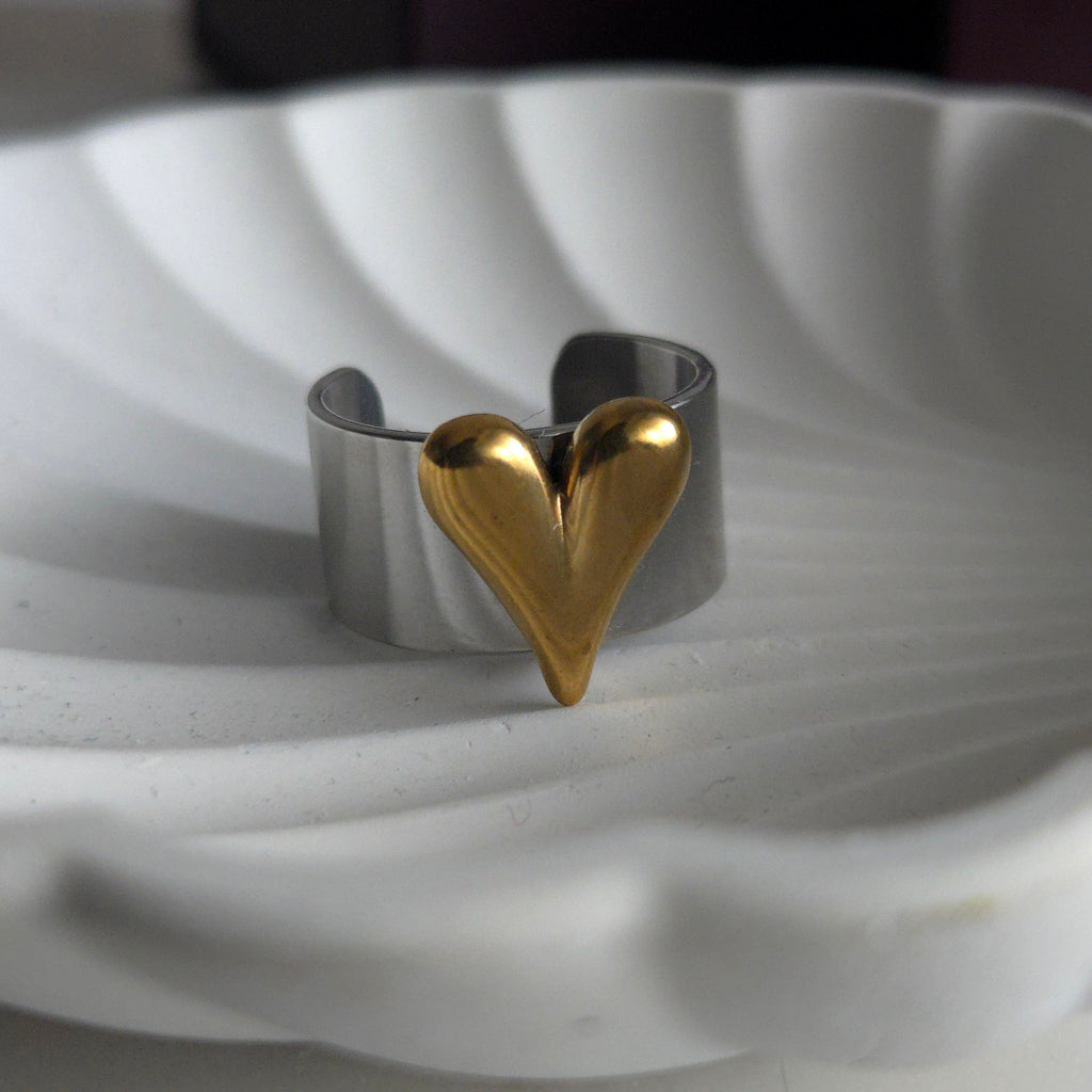 Mix Metal Beau Ring (Adjustable)