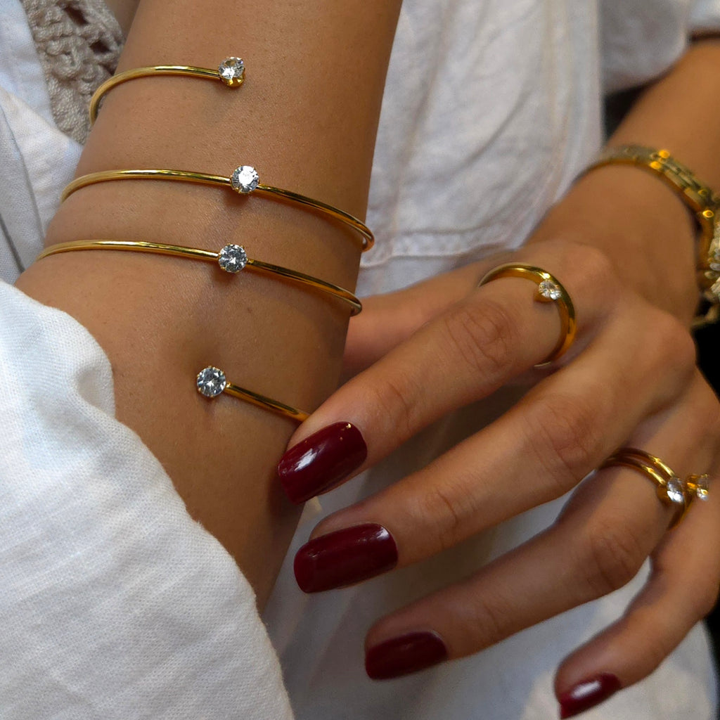 Spiral Studded Bracelet