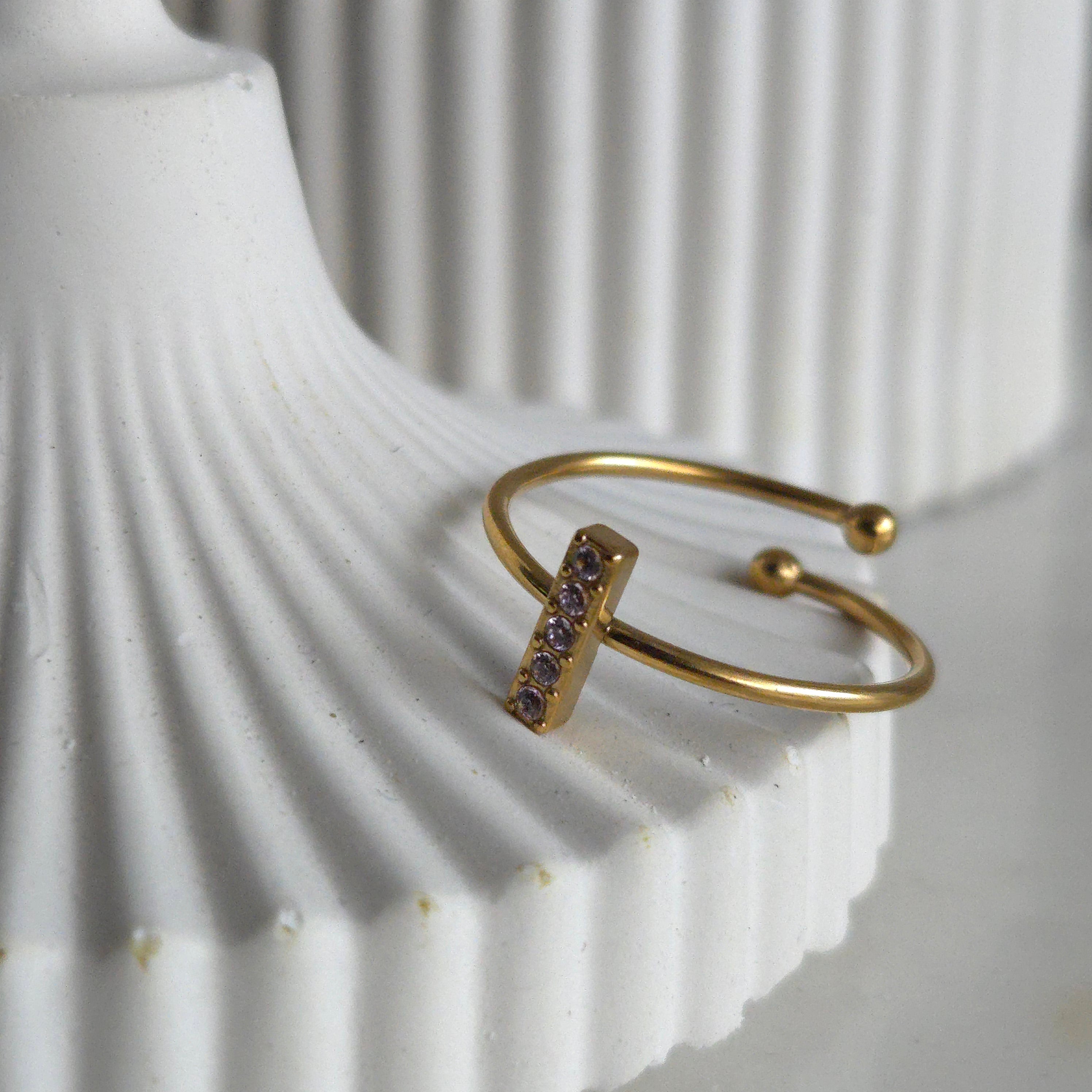 Baby Pink Rhinestone Ring