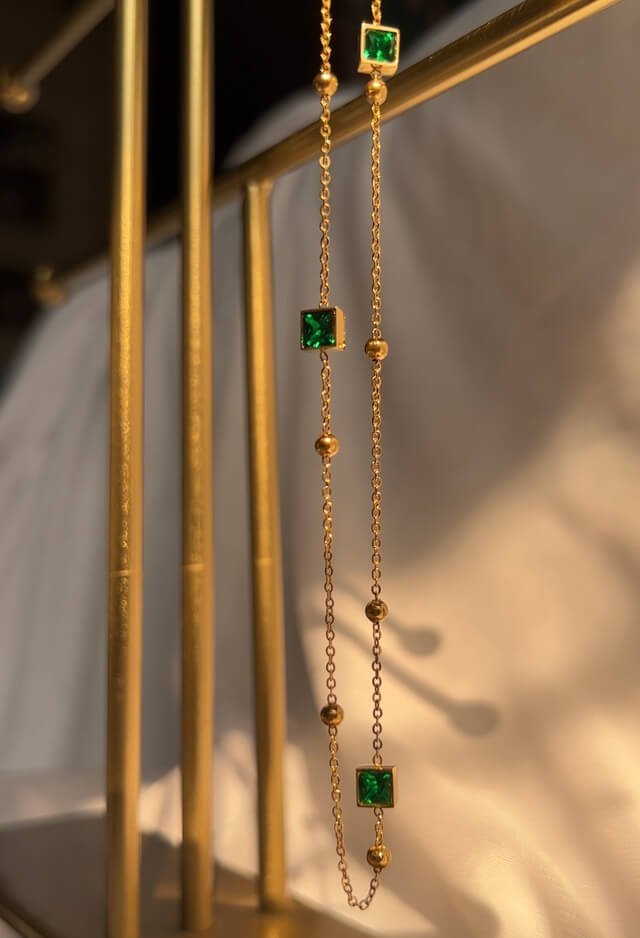 Aurélie Emerald Necklace