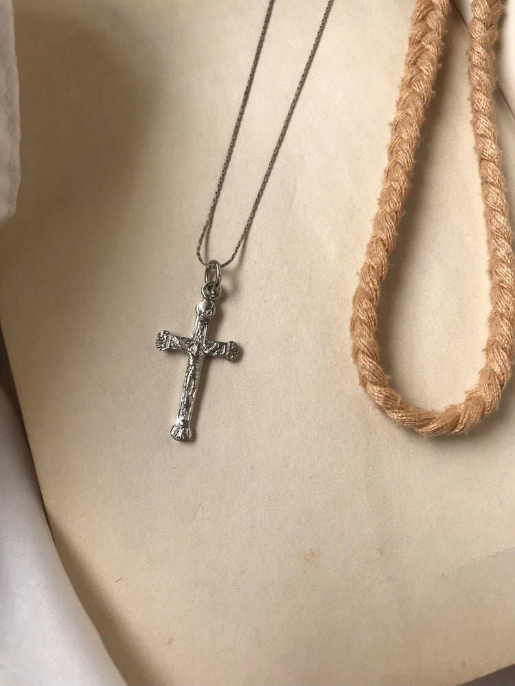 Cross Sterling Silver Chain