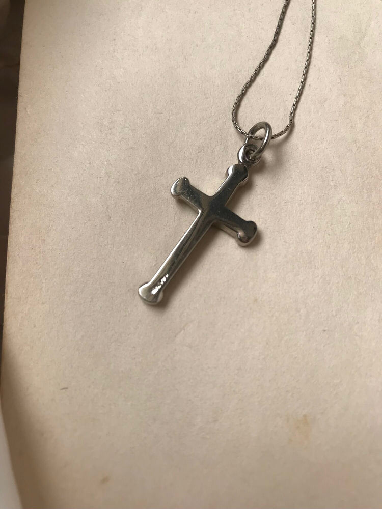 Cross Sterling Silver Chain